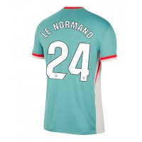 Echipament fotbal Atletico Madrid Robin Le Normand #24 Tricou Deplasare 2024-25 maneca scurta